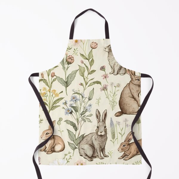 Item preview, Rabbits and Wildflowers designed and sold by TheLovelyWild.