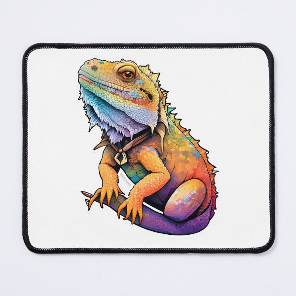Item preview, Bearded Dragon Rainbow multicolored design designed and sold by Ainietainment.