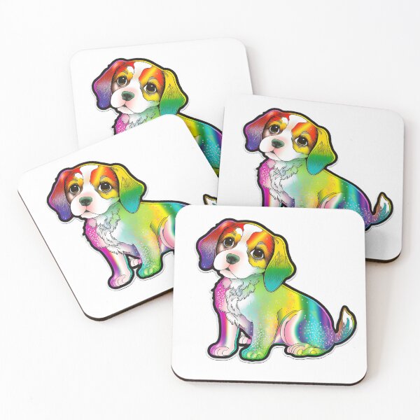 Item preview, Happy rainbow puppy dog designed and sold by Ainietainment.
