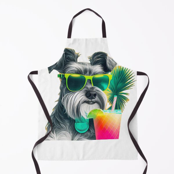 Item preview, Funny Schnauzer Design Sticker Dog Tropical Summer Vacay Mode Vacation designed and sold by reddrive88.