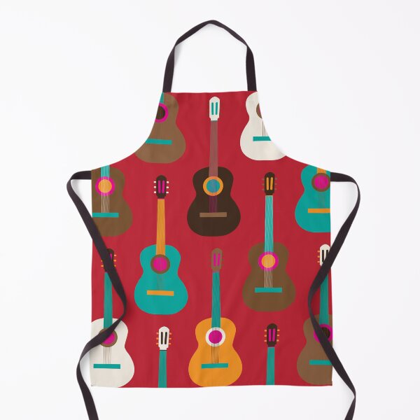 Item preview, Guitar fiesta in red, orange, teal and brown designed and sold by FrancesPoff.