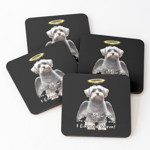 Item preview, Angel dogs - Dandie Dinmont Terrier designed and sold by SteampunkMoai.