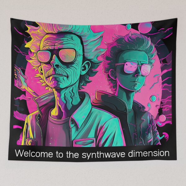 Item preview, It's Synthwave! v1 designed and sold by ai-datamancer.