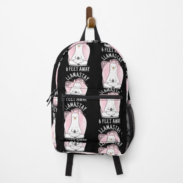 Item preview, Llamastay 6 Feet Away Yoga Llama Namaste Funny designed and sold by Mimielitas-Shop.