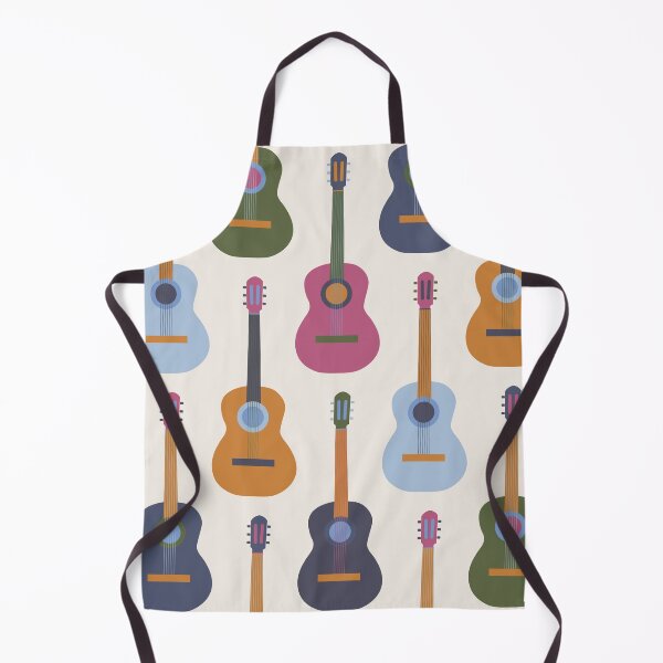 Item preview, Guitar romance in navy, pink, sky blue and green designed and sold by FrancesPoff.