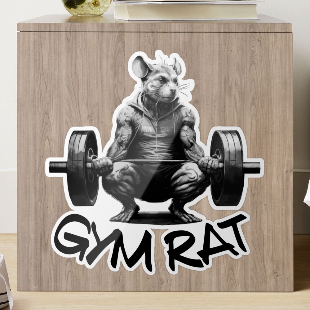 Gym Life, Gym Rat Sticker for Sale by Ideallity