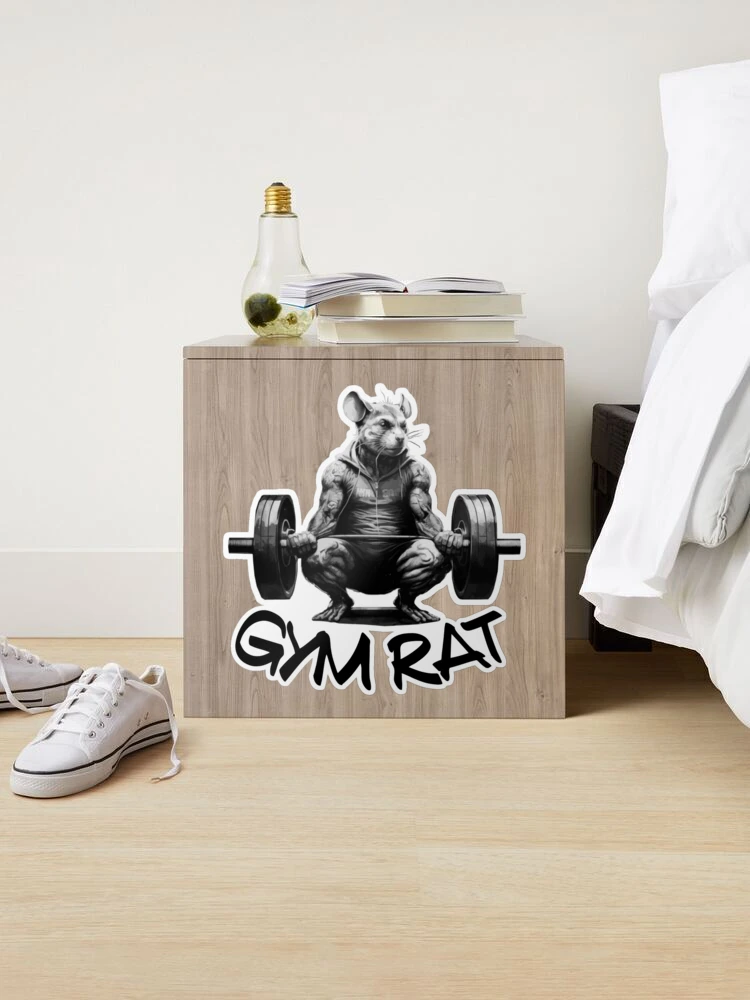 Gym Life, Gym Rat Sticker for Sale by Ideallity