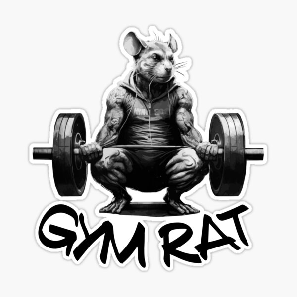 Gym Life, Gym Rat Sticker for Sale by Ideallity