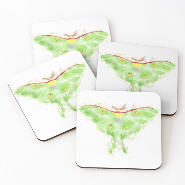 Item preview, Luna Moth Watercolour Artwork designed and sold by Typeglyphs.
