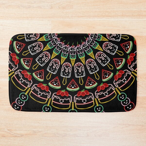 Item preview, Neon Kawaii Dessert Mandala designed and sold by ShenGeomiArt.