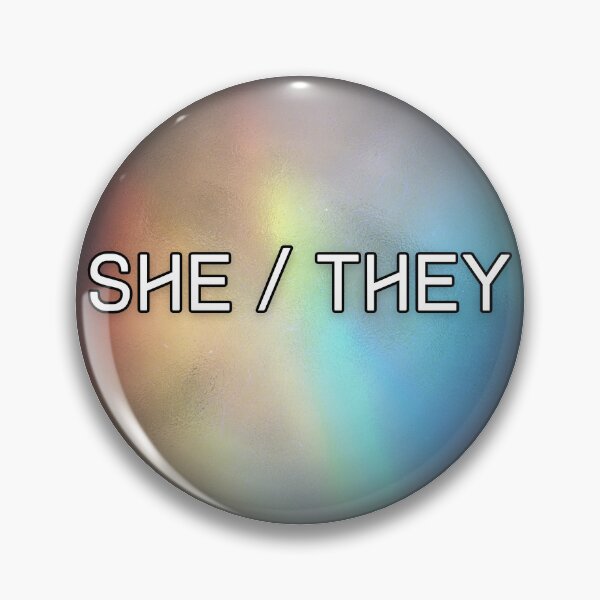 Item preview, Space Pronouns - She / They designed and sold by Our Flag Means Merch.
