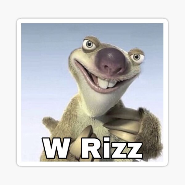 Vista previa del artículo con la obra «w rizz sid el perezoso», diseñado y vendido por ItsMichaelaa.