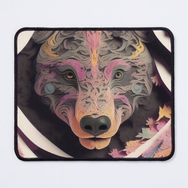 Item preview, PaperCut Grizzly Bear designed and sold by Damitan.