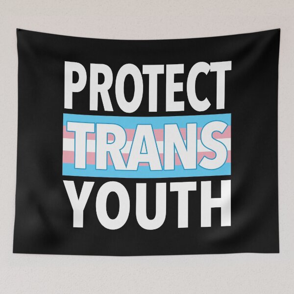 Item preview, Protect Trans Youth 2.0 (trans flag edition) designed and sold by Thelittlelord.