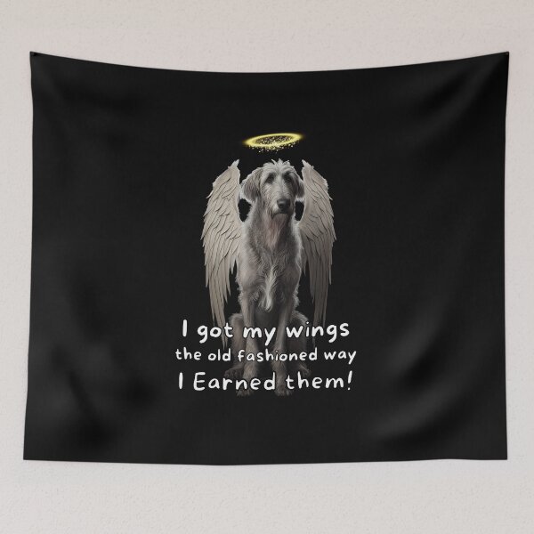 Item preview, Angel dogs - Irish Wolfhound designed and sold by SteampunkMoai.