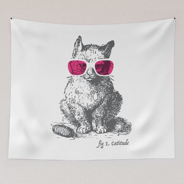 Item preview, Vintage Cool Catitude designed and sold by Birdbrook Academy.