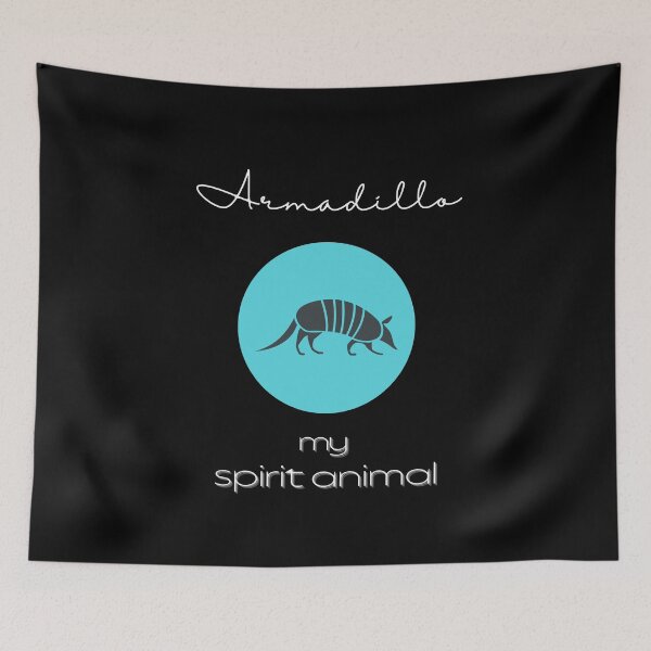 Item preview, Armadillo Totem Spirit Animal Poster designed and sold by MagicWolfStar.