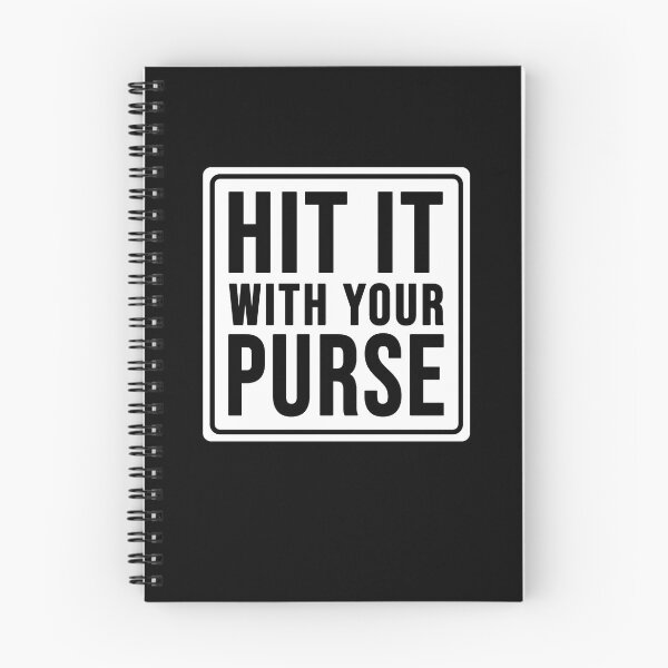 Item preview, Funny hit it with your purse construction phrase humor designed and sold by DisenyosDeMike.