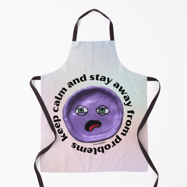 Item preview, Keep Calm and Stay Away From Problems Purple Blob Dude, Aesthetic Pastel | lilsboobthangs designed and sold by lilsboobthangs.