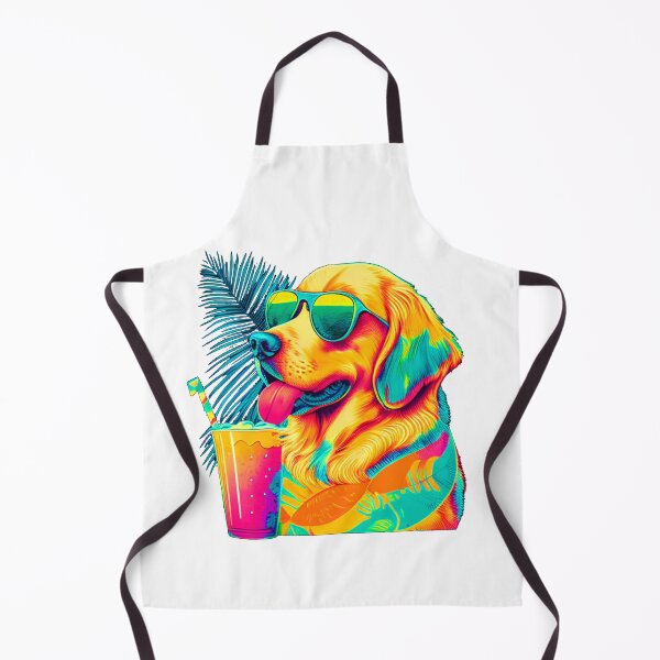 Item preview, Funny Golden Retriever Design Sticker Dog Tropical Summer Vacay Mode Vacation designed and sold by reddrive88.