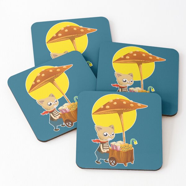 Item preview, Cat selling popcorn and burgers designed and sold by Astralia.
