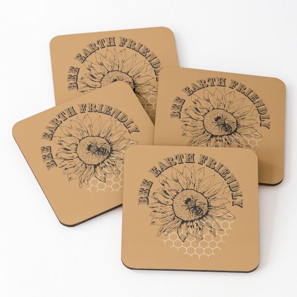 Item preview, Be Earth Friendly Bee and Honeycomb honey bee, vegan, vegetarian, conversationalists earth recycle positive design designed and sold by tranquilbeach.