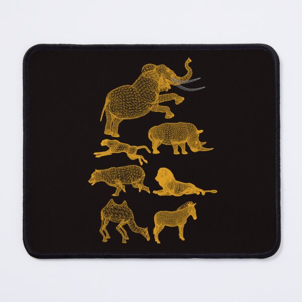 Item preview,  Zoo animals in gold design  designed and sold by Fun Fun Fun in the Sun.