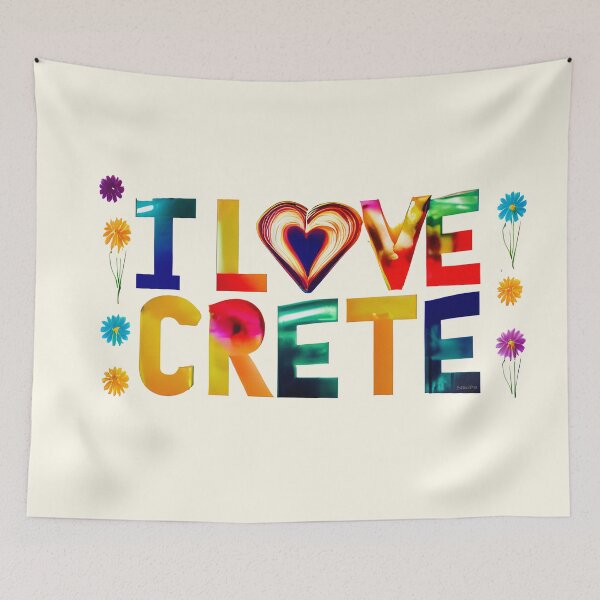 Item preview, "I Love Crete" Show Your Love for Crete with a Unique Stylish Design.  designed and sold by nicpa-art.