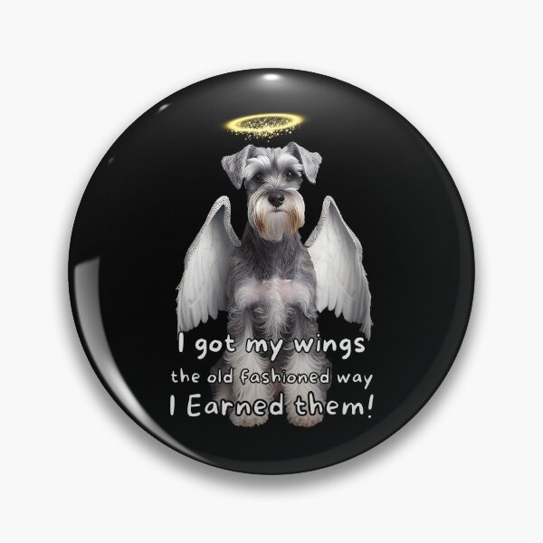 Item preview, Angel dogs - Miniature Schnauzer designed and sold by SteampunkMoai.