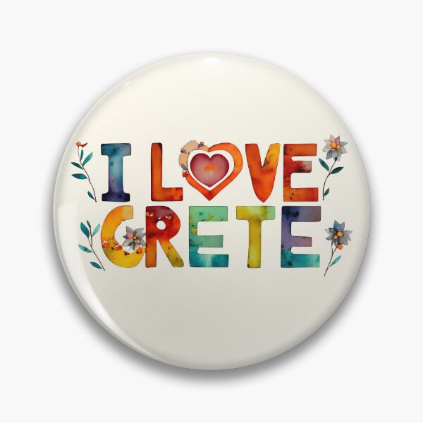 Item preview, "I Love Crete" Show Your Love for Crete with a Unique Stylish Design.  designed and sold by nicpa-art.