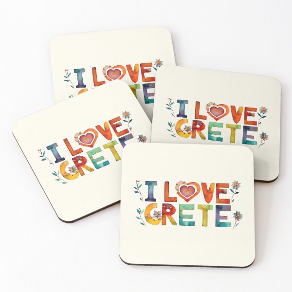 Item preview, "I Love Crete" Show Your Love for Crete with a Unique Stylish Design.  designed and sold by nicpa-art.