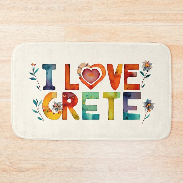 Item preview, "I Love Crete" Show Your Love for Crete with a Unique Stylish Design.  designed and sold by nicpa-art.