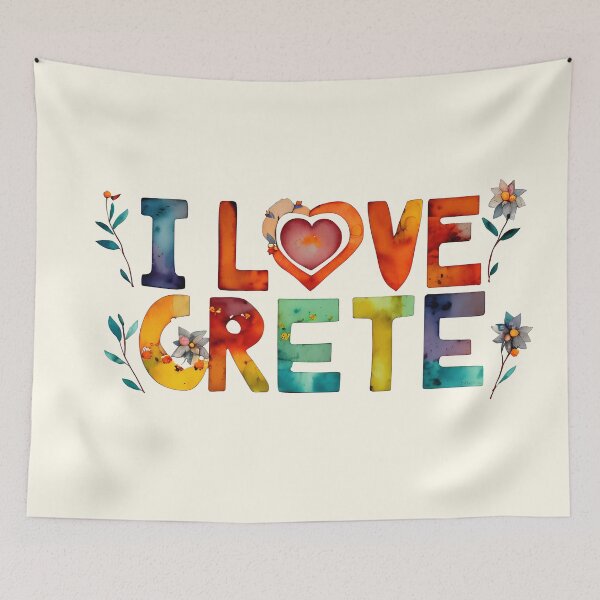 Item preview, "I Love Crete" Show Your Love for Crete with a Unique Stylish Design.  designed and sold by nicpa-art.