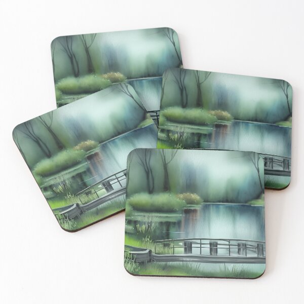 Item preview, Beautiful Serene Pond designed and sold by Poetic Patterns Studio.