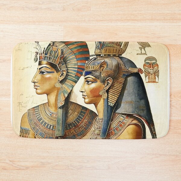Item preview, Beautiful Watercolor Painting of Egyptian Papyrus Style .AI generated Illustration. designed and sold by svetlanna.