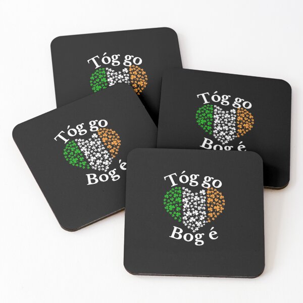Item preview, Tóg Go Bog é Gaeilge Irish Heart designed and sold by Irishprints.