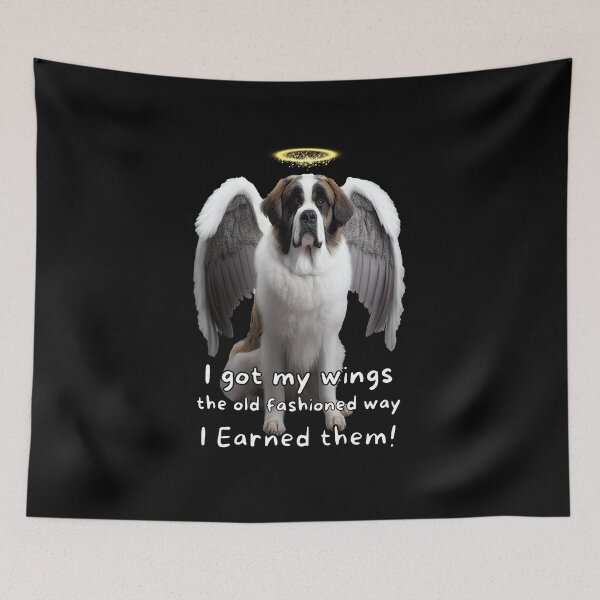 Item preview, Angel dogs - Saint Bernard designed and sold by SteampunkMoai.