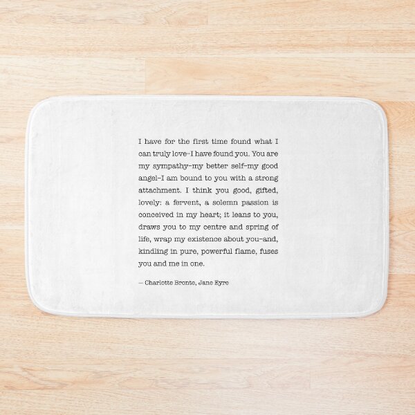 Item preview, I have for the first time found, Jane Eyre Quote designed and sold by corbrand.