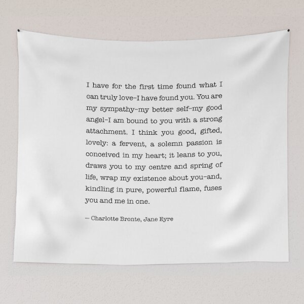 Item preview, I have for the first time found, Jane Eyre Quote designed and sold by corbrand.