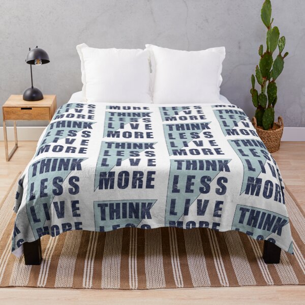 Item preview, Think Less Live More (distressed design) designed and sold by siggyspatsky.