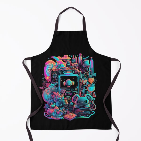 Item preview, "Glimpse into Cybernetic Chaos" - An Intricate Illustration of a Phone Surrounded by a Variety of Objects in Cyberpunk Art Style. designed and sold by digitaldreamHD.