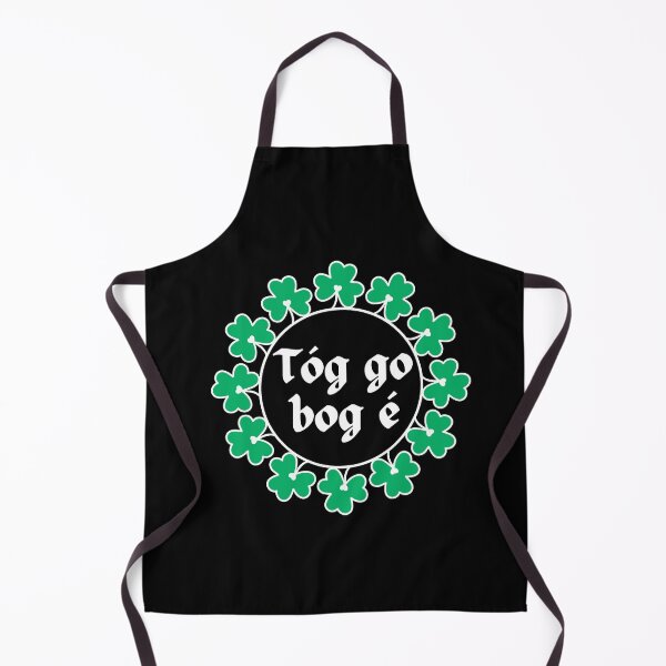 Item preview, Tóg Go Bog é Gaeilge Irish Language with Shamrocks designed and sold by Irishprints.