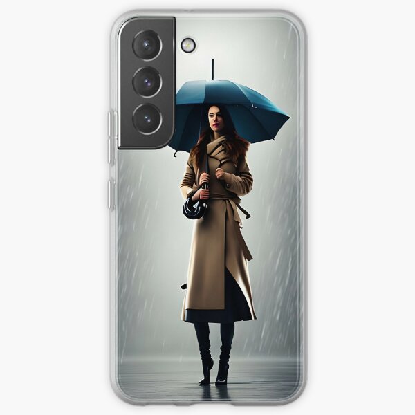 Woman with an umbrella Samsung Galaxy Soft Case