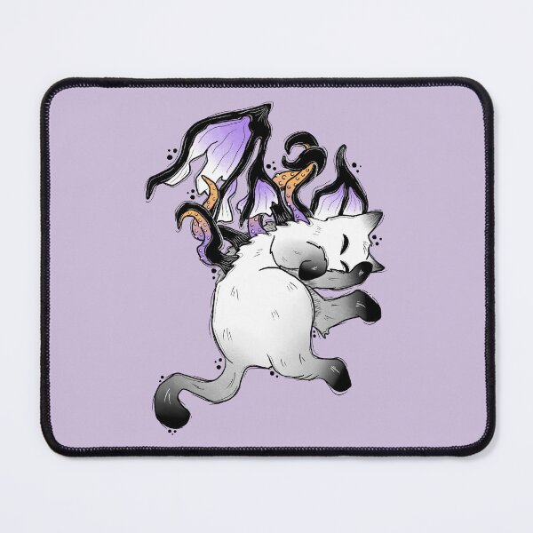 Item preview, Cursed Cthulhu Kitty - Purple Wings designed and sold by TinyKatCreative.