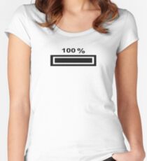 100% Women's Fitted Scoop T-Shirt
