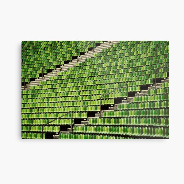 the green chair Metal Print