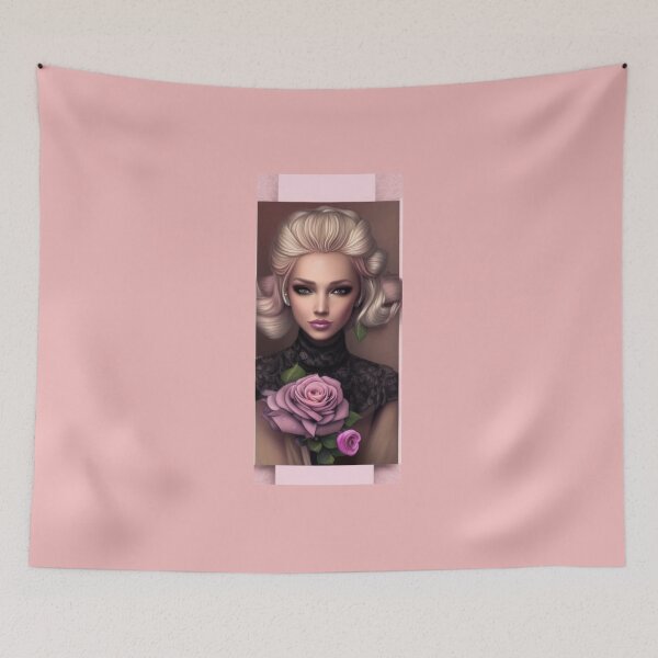 Item preview, pink rose designed and sold by Gigglyvibes.
