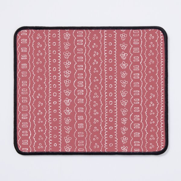 Item preview, Coral delicate broderie anglaise on pale cream designed and sold by FrancesPoff.
