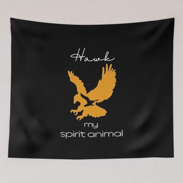Item preview, Hawk Totem Spirit Animal Comforter designed and sold by MagicWolfStar.
