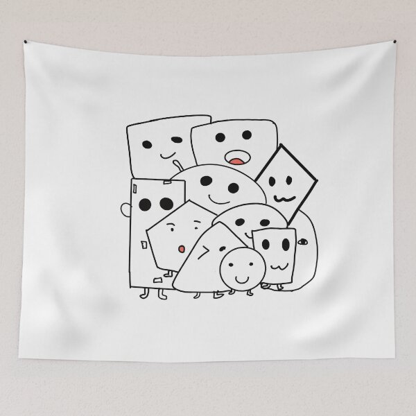 Item preview, Overlapped cute simple shape cartoon. designed and sold by Jayjaynaenae.